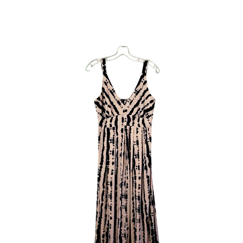 Tahari Tie-Dye Maxi Dress With V-Neckline & Spaghetti Straps Size Medium - Picture 4 of 4